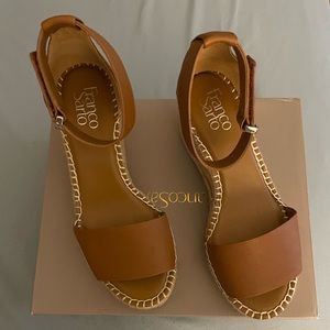 Franco Sarto leather platform sandal